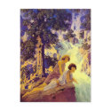 Postcard: Waterfall - Maxfield Parrish by Aquavel Postcard: Waterfall - Maxfield Parrish