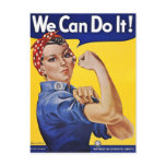Postcard: We Can Do It  - Vintage Poster Image
