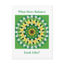 Postcard - What Does Balance Look Like? by InnerWiseArt Postcard - What Does Balance Look Like?