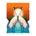Postcard-Whooping Crane Love Birds by forbes1954 Postcard-Whooping Crane Love Birds