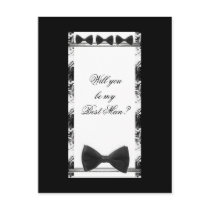 Postcard-Will yoube my Best Man?