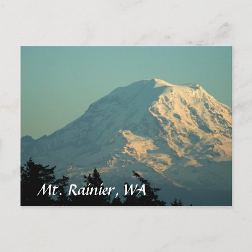 Postcard: Winter Mt. Rainier postcard