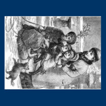 Postcard - Winter Scene Family postcards