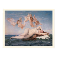 Postcard with Alexandre Cabanel Painting