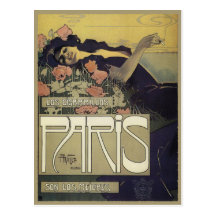 Postcard With Alexandre de Riquer Painting