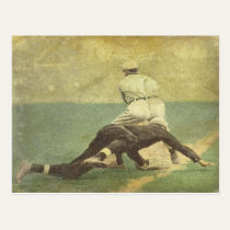 Postcard with Baseball Memorabilia Print postcards