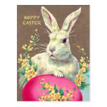 Postcard with Cute Little Easter Bunny