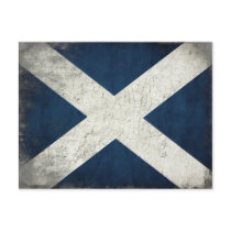 Postcard with Dirty Scottish Flag