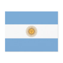 Postcard with Flag of Argentina