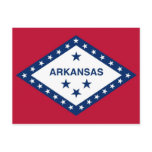 Postcard with Flag of Arkansas State - USA