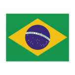 Postcard with Flag of Brazil
