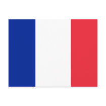 Postcard with Flag of France