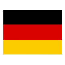 Postcard with Flag of Germany