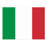 Postcard with Flag of Italy