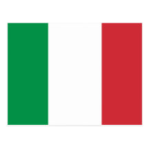 Postcard with Flag of Italy