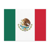 Postcard with Flag of Mexico