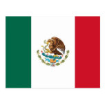 Postcard with Flag of Mexico