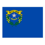 Postcard with Flag of Nevada State - USA