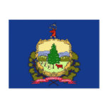 Postcard with Flag of Vermont State - USA