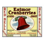 Postcard with Fruit Crate Box Label Print