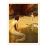Postcard with John Collier Painting