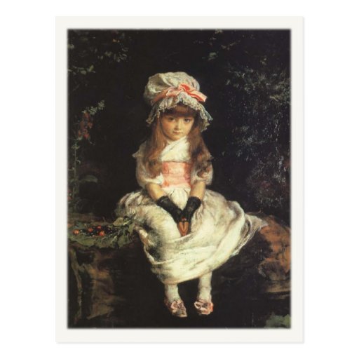 Postcard With John Everett Millais Painting