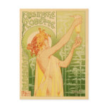 Postcard With Vintage Ad-Poster