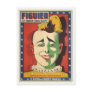 Postcard with Vintage Circus Clown