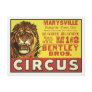 Postcard with Vintage Circus Poster