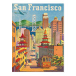 Postcard with Vintage San Francisco Poster