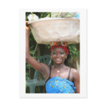 Postcard, "Woman with Basket" # 1202