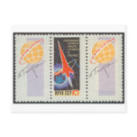 Postcard Yuri Gagarins flight in Vostk 1