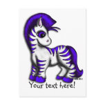 Postcard - Zoe Zebra