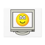 Computer screen emoticon   postcards