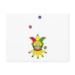 Juggling smile jester  postcards