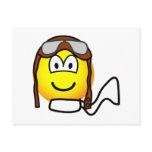 Pilot emoticon Old fashioned  postcards