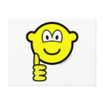 Thumb up buddy icon   postcards