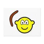 Boomerang throwing buddy icon   postcards