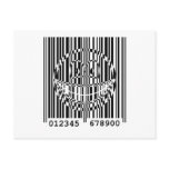 Bar code smile   postcards