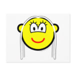 White haired buddy icon   postcards