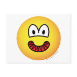 Evil emoticon Devilish  postcards