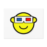 3D glasses buddy icon   postcards