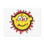 Bloody mesh buddy icon   postcards