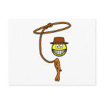 Cowboy lasso smile   postcards