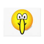 Big nosed emoticon   postcards