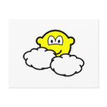 Partly cloudy buddy icon   postcards