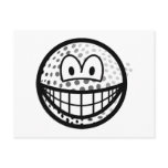 Golfball smile   postcards