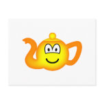 Teapot emoticon   postcards