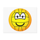 Volleyball emoticon   postcards
