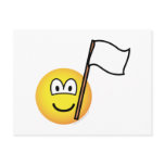 White flag emoticon   postcards
